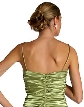 Full Length Shirred Evening Dress — back