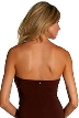 Strapless Shirred Long Evening Dress — back