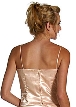 2 Piece Rouched Long Satin Formal Prom Dress — back