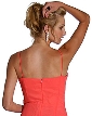 Silver Glittered Chiffon Formal Prom Dress — back