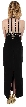 Halter Neck Beaded Formal Cocktail Dress — back