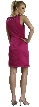 Classic Short Cocktail Dress with an Embellished Collar — back