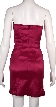 Strapless Shirred Fitted Cocktail Party dress — back