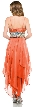 Spaghetti Straps High-Low Prom & Party Dress — back