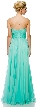 Sweetheart Neck Strapless Long Formal Prom Dress  — back