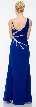 Pleated Long Prom Dress with Jewels & Matching Bolero Jacket — back