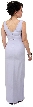 Pencil-Cut Sleeveless Formal Dress with Sequined Bodice — back