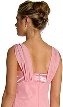 Layered Satin Rhinestone Formal Dress — back