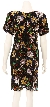 Floral Pattern Fully Sequined Cocktail Dress — back