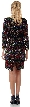 Multi Colored Waves & Flowers Short Sequined Party Dress  — back