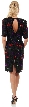 Colorful Beading Formal Party Dress with Keyhole Back — back