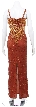 Fierce Flares Hand Beaded Formal Dress — back
