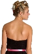 Net and Bow Shirred Evening Dress — back