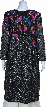 Long Beaded Jacket with Multi-colored Sequined Pattern — back