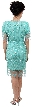 Fringed Fully Beaded Short Gown — back