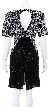 Night Sheels Hand Beaded Short Dress — back