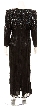 Full Length Sophisticated Evening Gown — back