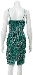 Short Spaghetti Strapped Sequin Beaded Cocktail Dress — back