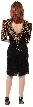 Sequined Tea Length Cocktail Dress — back