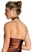 Short Satin Cocktail Dress — back