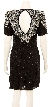 Beautiful Hand Beaded Formal Short Dress — back