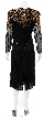 Sunflower Hand Beaded Medium Length Dress — back
