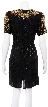 Hearty Drops Hand Beaded/Sequined Dress — back