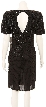 Short Sleeve V-Neck Cocktail Dress — back