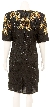 V-Neck Fully Sequined Cocktail Dress — back