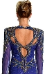 Keyholed Back Full Sleeve Long Gown — back