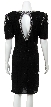 Half Sleeve Fully Beaded Sequined Formal Dress. — back
