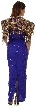 Vintage Look V-Neck Half Sleeves Formal Evening Dress — back