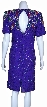 Round Neck Short Sequin Cocktail Dress — back