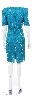 Hand Beaded Short Dress — back