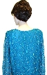 Full Sleeves Sequined Silk Chiffon Blouse — back