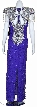 Elegant Hand Beaded Formal Gown — back