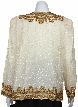Hand Beaded Sequin Floral Print Jacket — back