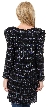 V-neck Checkered Sequin Beaded Jacket — back