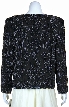 Fully Beaded Floral Print Jacket — back
