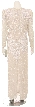 Long Sleeve Embroidered Sequin Evening Gown — back