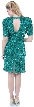 Short Sleeve Sequined Cocktail Dress — back