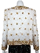 Handbeaded Floral Short Jacket — back