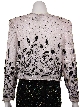 Floral Pattern Beadwork Jacket — back