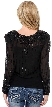 V-neck Short See-through Beaded Jacket   — back