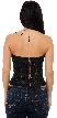 Flowered Wonderland Hand Beaded HalterTop — back in Black