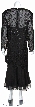 One Piece Beaded Formal Evening Dress — back