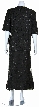 V-Neck Half SleevesTwo Piece Formal Sequined Dress — back in Black/Gold