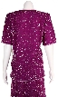 Short Sleeve Two Piece Sequin Dress — back