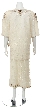 Plus Size Sequin Beaded Two Piece Formal Dress — back
