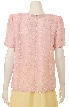 Fully Beaded Short Sleeve Blouse — back